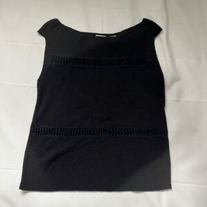 Armani Exchange Black Tank Top Sleek Design